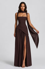 Mara Draped Asymmetric Maxi Dress_3