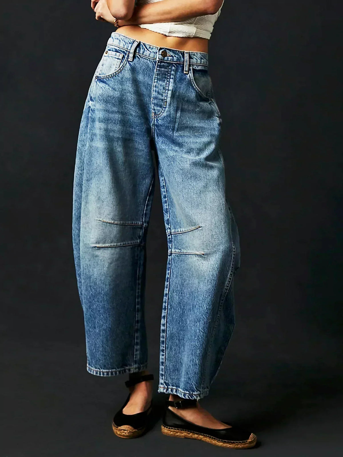 Women's Wide Leg High Waist Denim Jeans