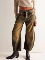 Women's Wide Leg High Waist Denim Jeans