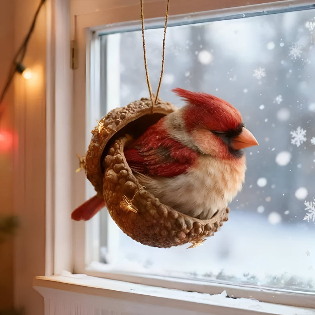 woodland animal acorn christmas tree ornaments