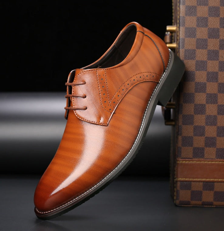 Men's Leather Lace-Up Dress Shoes